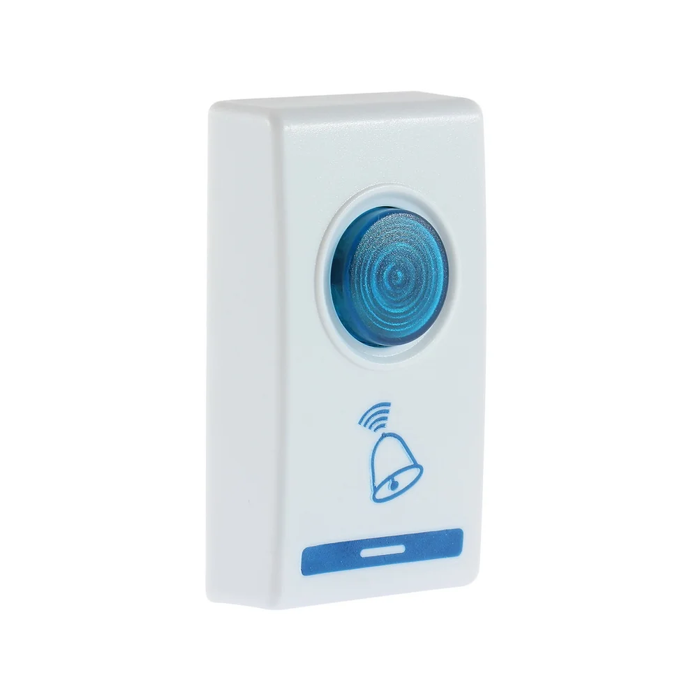 LED Wireless Chime Door Bell Doorbell & Wireles Remote control 32 Tune Songs White Home Security Use Smart Door Bell
