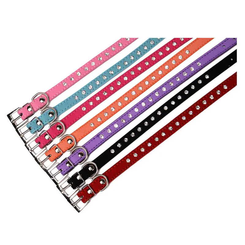 Ошейник стразы из мягкой замши 8 цветов|dog collar harness|collar harnesscollar puppy |