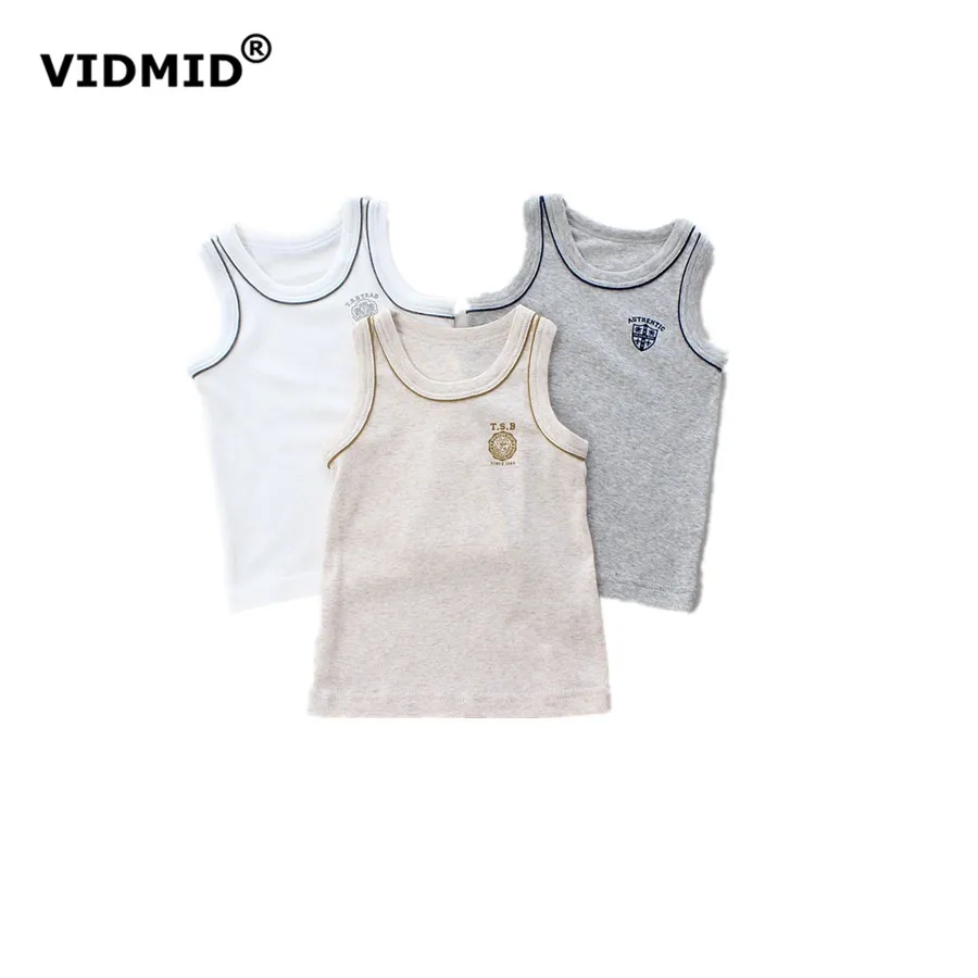 VIDMID 2017 Summer new boys tanks children's vest harness cool baby clothing boys vest for boy tank simple designer 4003 03