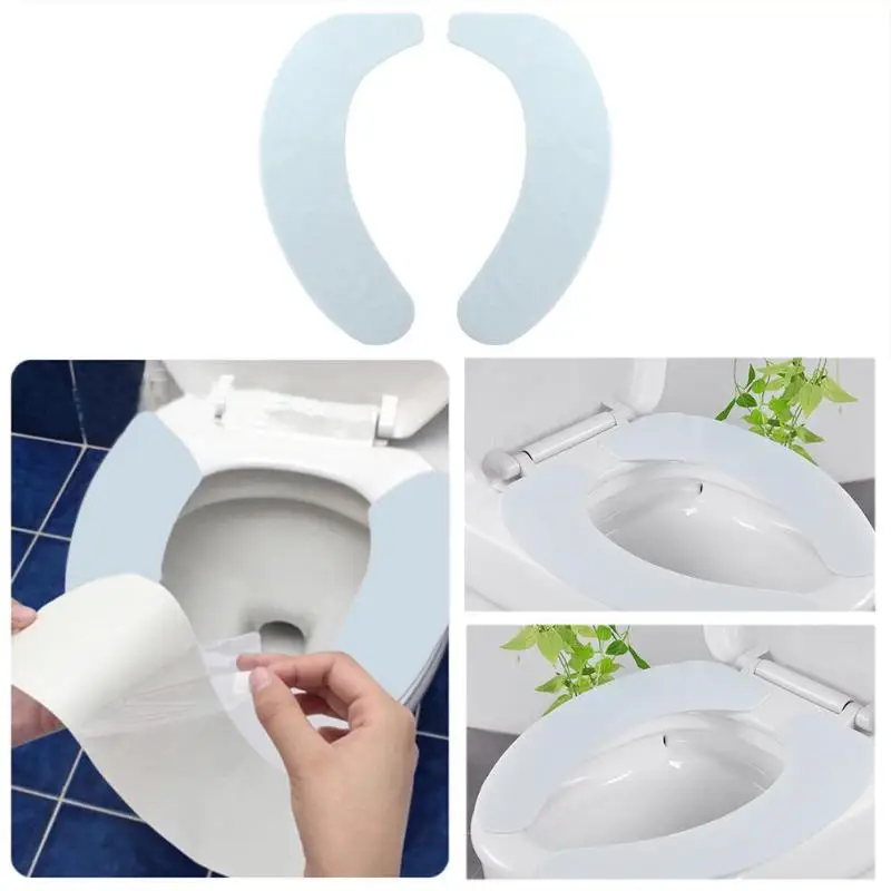 Buy 2pcs/set Toilet Seat Covers Self Adhesive Bathroom