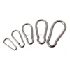 304 Stainless Steel Spring Carabiner Snap Hook Keychain Quick Link Lock Buckle 5 sizes Wholesale&DropShip ► Photo 3/6