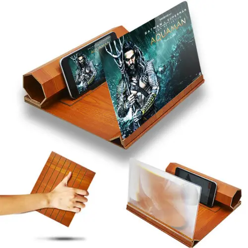 

3D Mobile Phone Screen Magnifier HD Video Amplifier for Smartphone Stand Enlarge