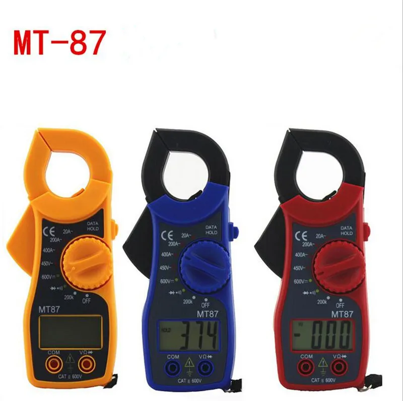 Мультиметр VU Meter MT 87 Holdpeak 200 г красный синий желтый амперметр зажим| |