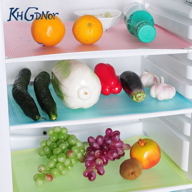 

KHGDNOR Refrigerator Pad Waterproof Antibacterial Antifouling Mildew Moisture Mat Can Be Cut Multi-use Table Placemats
