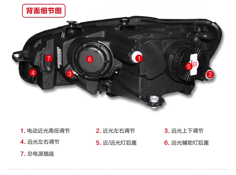 KOWELL автомобильный Стайлинг для Фольксваген Пассат B7 фара 2011- фары светодиодный налобный фонарь биксенон Высокий Низкий Луч DRL фара