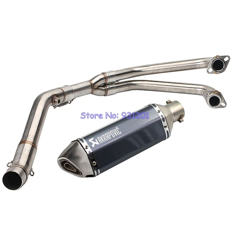 Мотоцикл Akrapovic выхлопная труба полная система для Yamaha YZF R25 R3 MT03 (2014 2018) Передняя