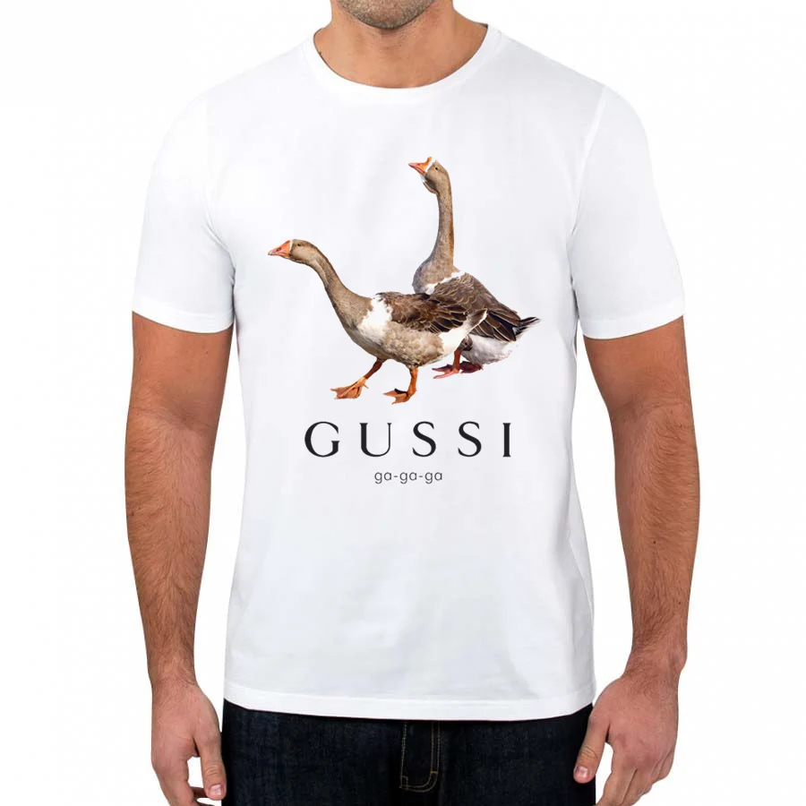 Мужская забавная футболка Two Goose Ga унисекс с коротким рукавом и круглым вырезом