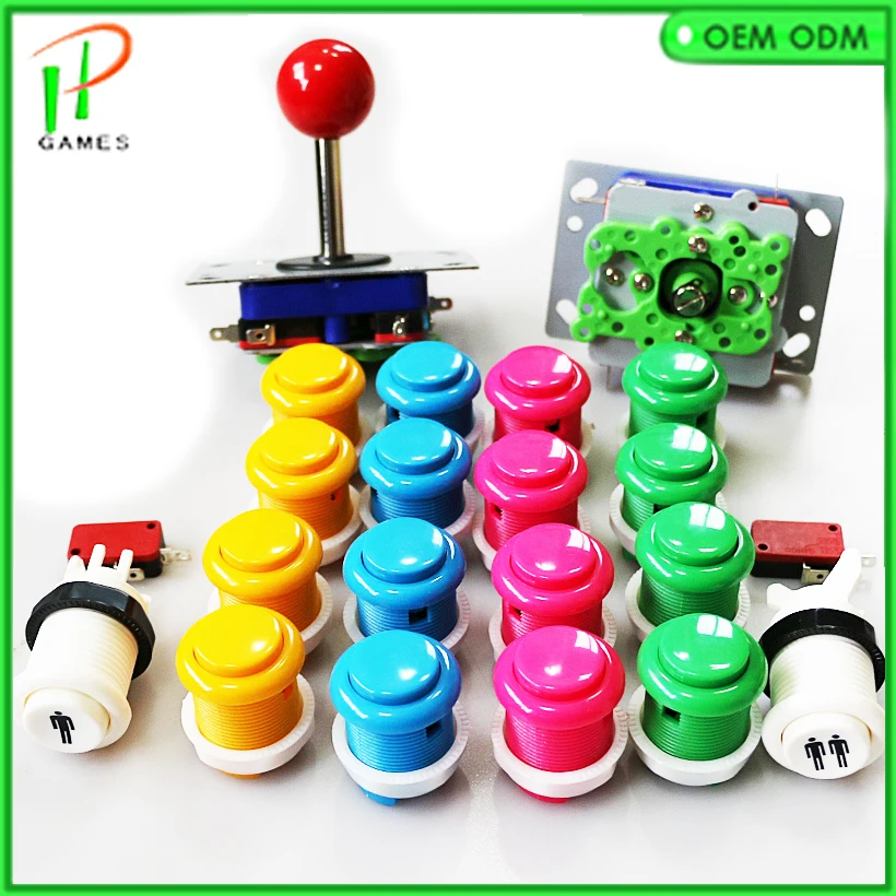 

2 Player DIY Arcade Parts Jamma Arcade ZIPPY Joystick 28MM Push button happ style 1 & 2 player with microswitch