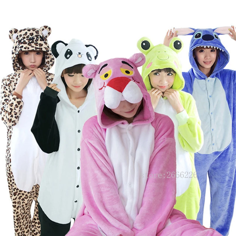

Women Kigurumi Unicorn Pajamas sets Adult Flannel Animal Stitch Onesie Whole Pajamas Brand Kigurumi Unicorn Winter Sleepwear Men