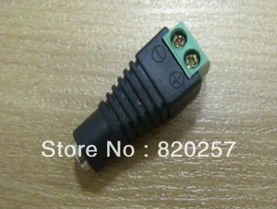 

Free shipping DC Power Female Jack Plug Connector 20 pieces / lot 5.5*2.1mm For Led Strip Light