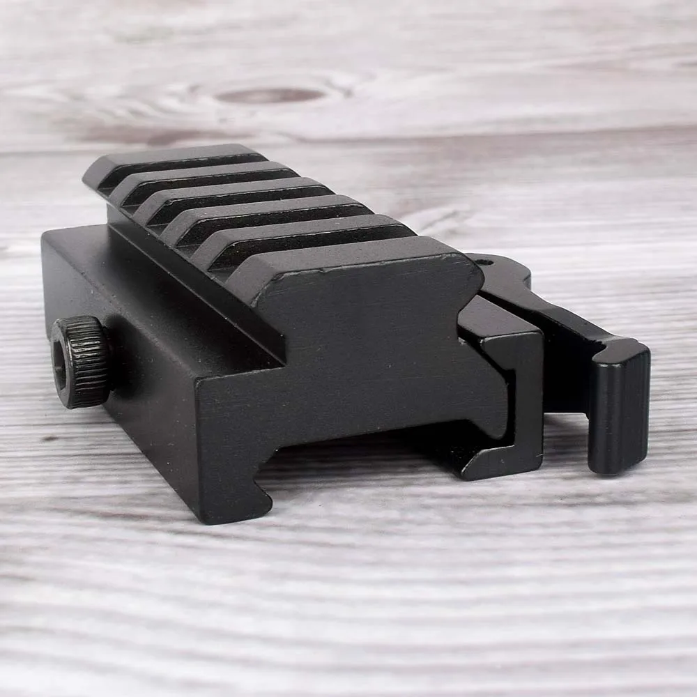 3 Slot 5 Slot Quick Release Detach QR QD 1/2" INCH Mini Riser Block Mount QD Cam Lever For 20MM Picatinny Rail+Wrench