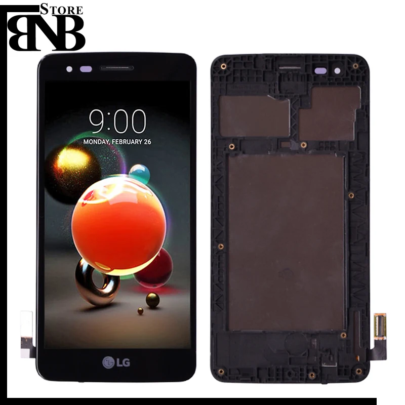 

100% Original M210 LCD For LG K8 2017 M200 M210 US215 LCD Display Touch Screen Digitizer and Frame Full Assembly MS210 lcd frame