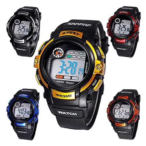 

Fashion Top Brand Luxury Men's Boy's Chic Sports Multifunction Luminous Calendar Alarm Date Wrist Watch