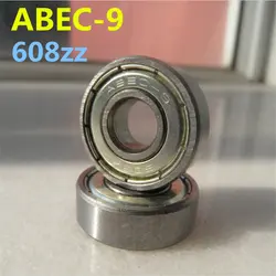 10 шт. ABEC-7 ABEC-9 роликовые коньки роликовая доска 608ZZ подшипники 8*22*7 мм со стальным железом двухсторонняя Пылезащитная