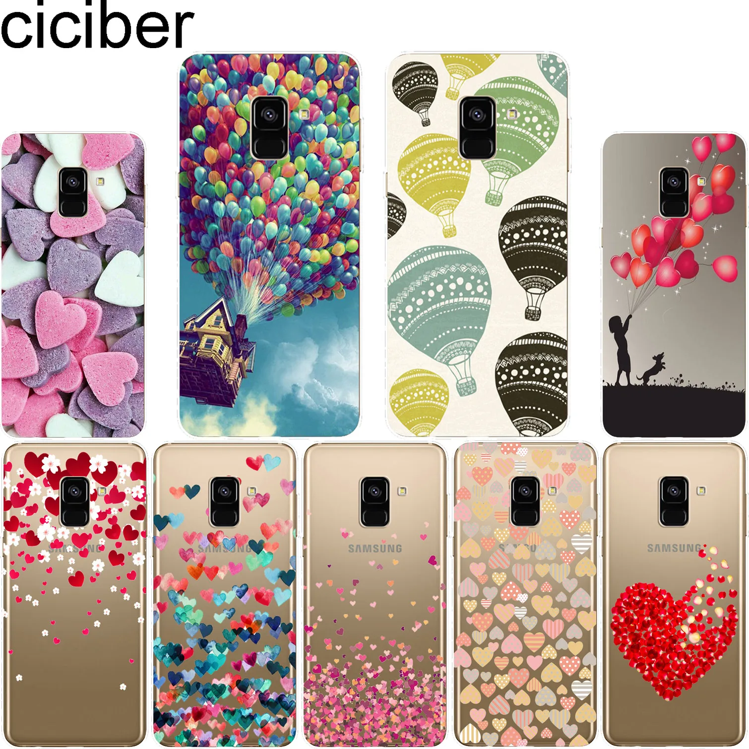 

ciciber For Samsung Galaxy NOTE 8 3 4 5 9 for Galaxy A 7 5 6 8 9 S 2016 2017 2018 Star Soft Silicone Phone Case Food Clear TPU