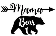 Mama Bear Mom Life Black Decal Vinyl Sticker|Cars Trucks Vans Walls Laptop| Black |5.5 x 3.5 in|LLI532 asian black bear ursus thibetanus in kohistan pakistan