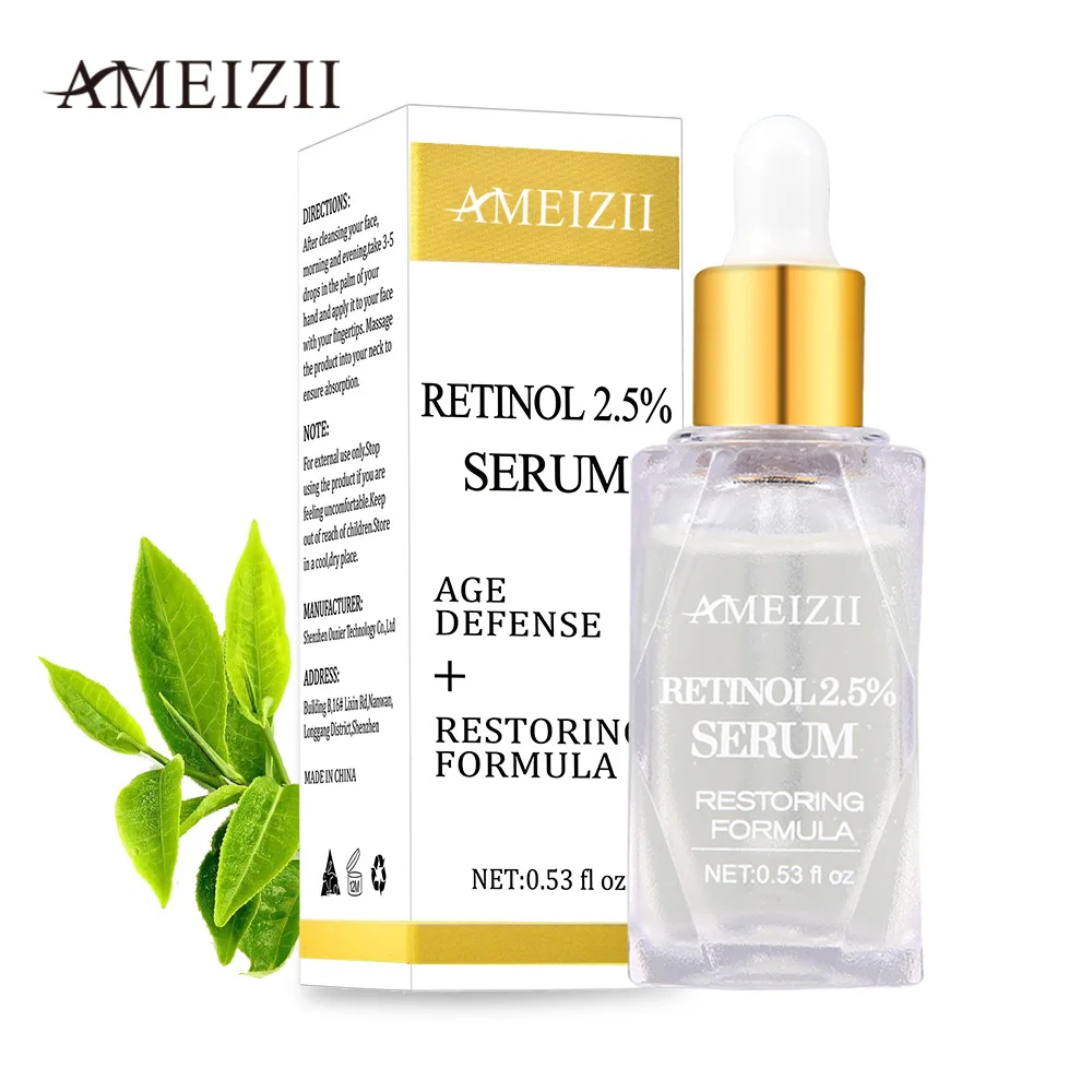 

1 Bottle Retinol Serum Firming Anti Wrinkle Shrink Pore Repair Skin Hyaluronic Acid Essence Whitening Cream Face Treatment TSLM2
