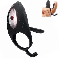 Мужской задерживающее устройство для пениса кольцо эякуляция вибрирующий пенис массажный фаллоимитатор вибратор игрушки для мужчин Для