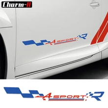 Best Price 1piece Reflective Door Side Vinyl Decal Stickers Sport R Graphics for Renault Duster Megane Captur Clio Laguna Scenic Twingo Best Price 1piece Reflective Door Side Vinyl Decal Stickers Sport R Graphics for Renault Duster Megane Captur Clio Laguna Scenic Twingo