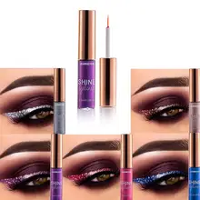 Профессиональный макияж, 5 цветов, серебристый, розовый, золотой цвет, жидкая блестящая подводка для глаз, блестящие подводки для глаз для женщин, водостойкая жидкая подводка для глаз