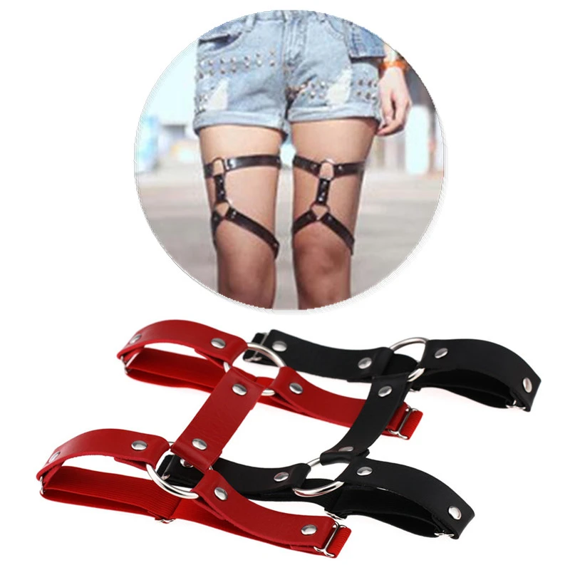 Buy Women 1 Pcs Sexy Punk 2 Layers Garter Belt Elastic