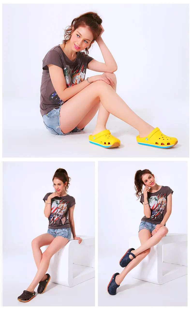 2016 Summer Mens Clogs Beach Slippers For Men Women Garden Shoes Mule Clogs Fashion Candy Color Adult Clog Clogs EVA Materials (15)