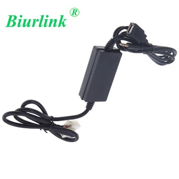

Biurlink Car Stereo (6+8)Pin CD Changer USB AUX IN Digital Music Audio Adapter For Honda City Fit Odyssey Accord 2005-2009