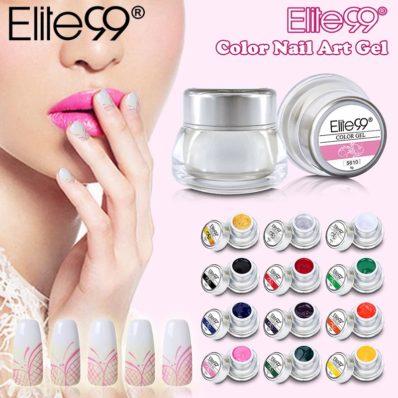 Elite99 3D arte de uñas de Gel de pintura Color pintura acrílico Color UV Punta de Gel DIY arte de uñas elegir cualquier 1 color en 12 colores diferentes Elite99 3D arte de uñas de Gel de pintura Color pintura acrílico Color UV Punta de Gel DIY arte de uñas elegir cualquier 1 color en 12 colores diferentes
