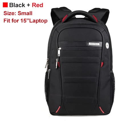Модный Большой Вместительный прочный женский рюкзак из ткани Оксфорд, школьная сумка, Мужской Дорожный рюкзак mochilas, сумка для ноутбука 1"-17", 3 размера - Цвет: Black Red 18 inches