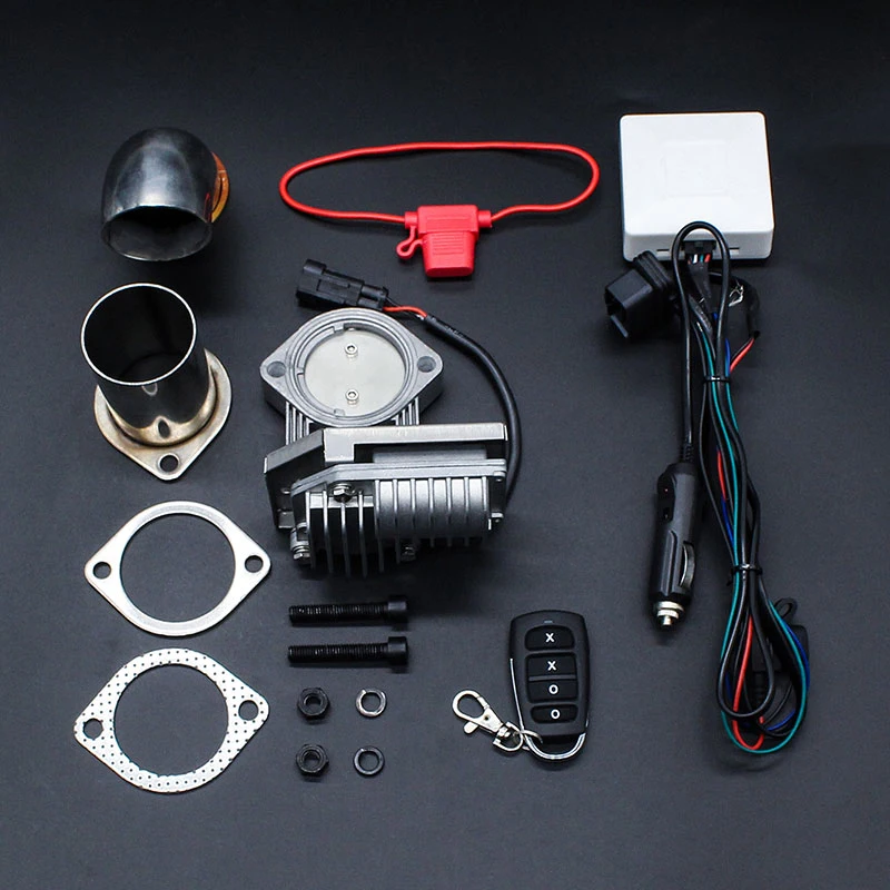 

NEW OBD Variable Electric Exhaust Cutout Valve kit 2.0inch Remote Control By Motor Rotate Speed Exhaust Valve