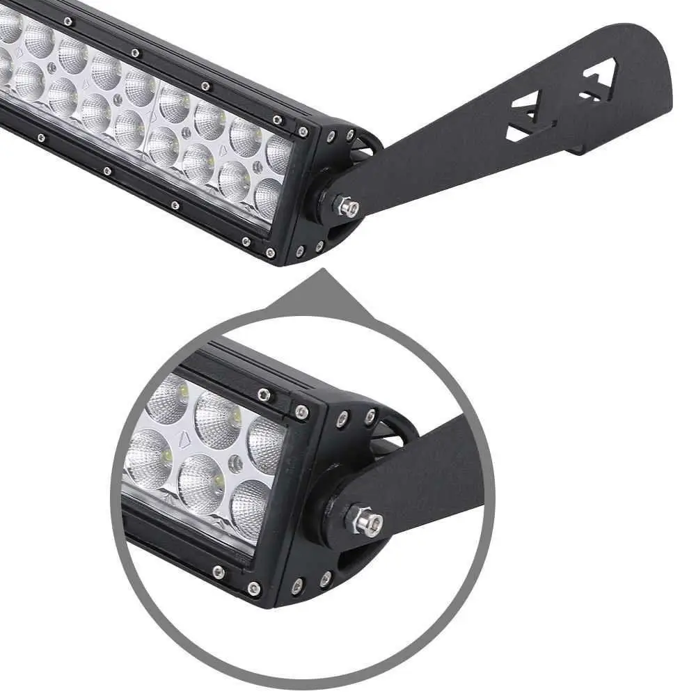 For 2007- Toyota FJ Cruiser 52" 300W LED Work Light Bar With Roof Upper Mount Brackets Free Wire Harness Kit