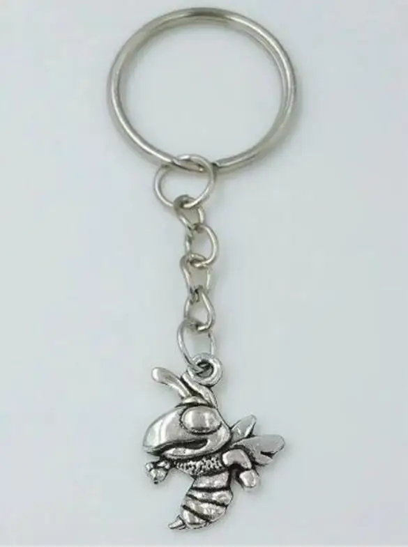 

Dragonfly Snail Ladybug Bats Bee Charm DIY Keychain,25mm Silver Tone Key Chain Keyring Fashion Pendant Gift Jewelry 10pcs/lot