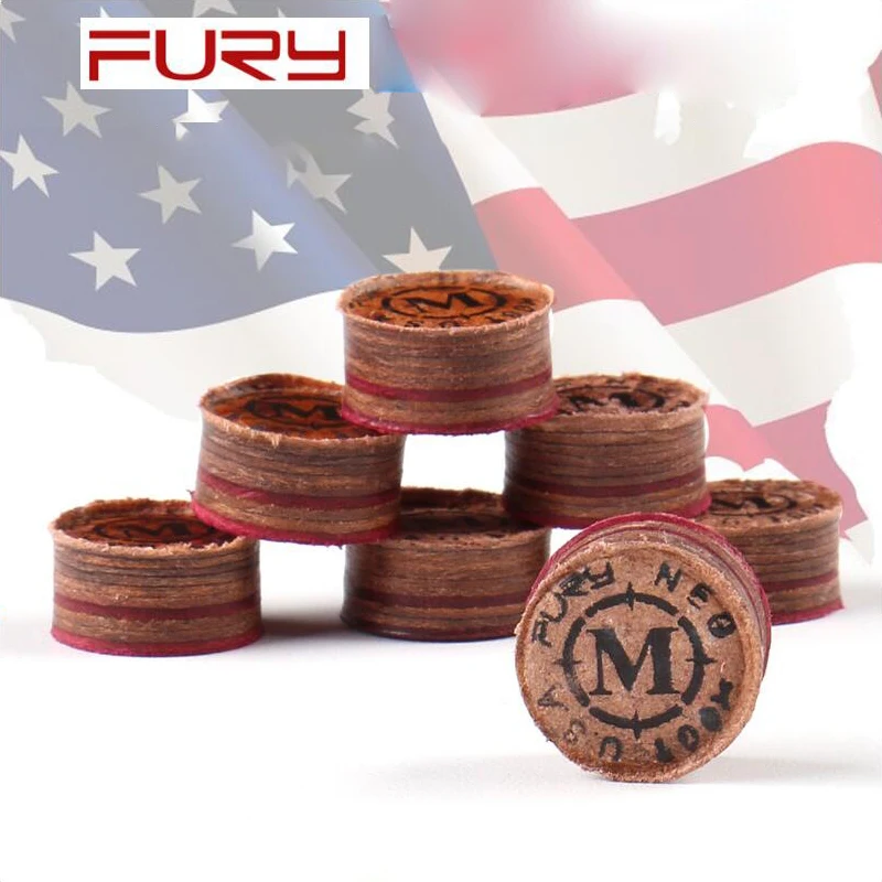 

Fury Pool Cue Tiger Red Line M 14mmTip High Quality Tip with Security Logos Billiard Tip Professional Billiards Accessories