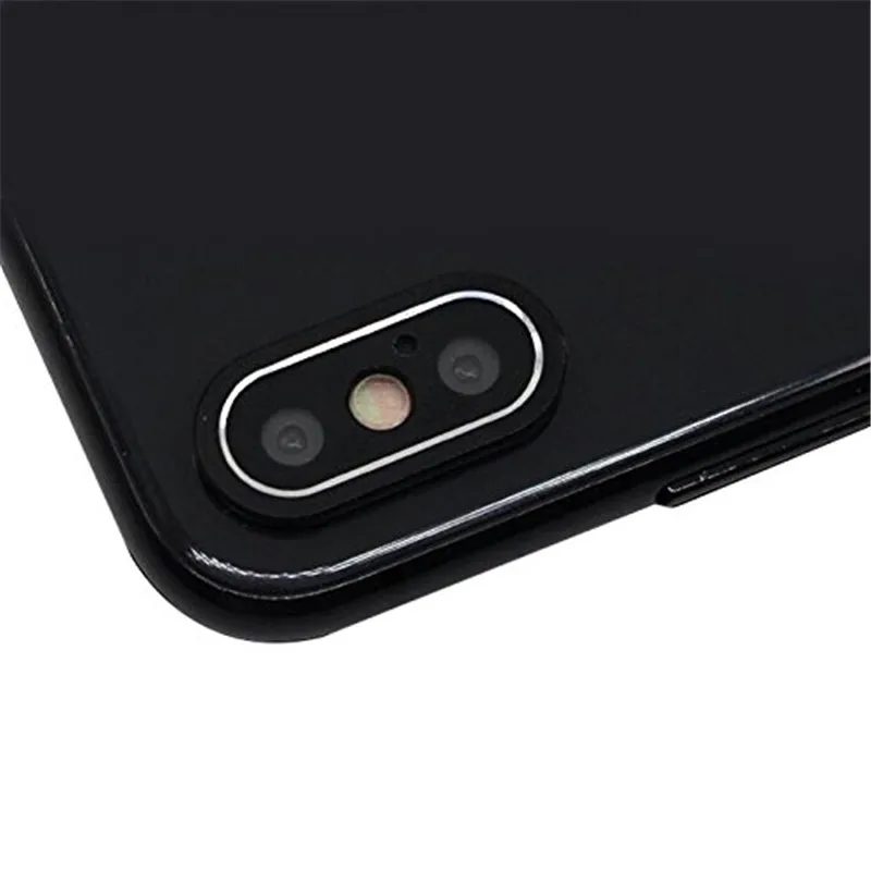 Задняя охранная Камера металлическая позолоченная цепь Защита объектива чехол кольцо для пробирок для iphone 7 7Plus 8 8 Plus X защитное кольцо для объектива