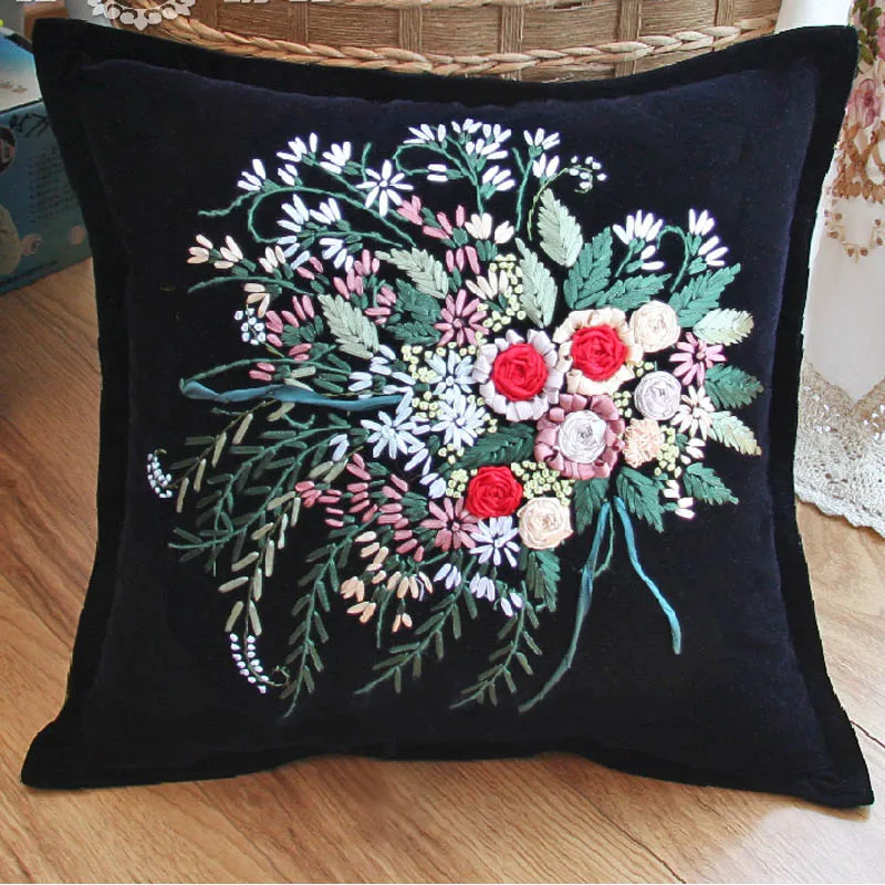 needle work cushion cover home decor cushion cover handmade cushions