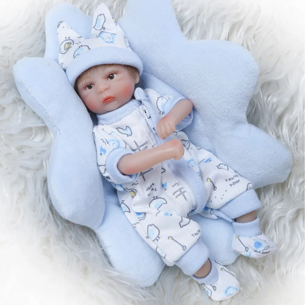 Nicery 8 дюймов 20 см Bebe Reborn Mini Doll мягкая силиконовая Реалистичная игрушка подарок для