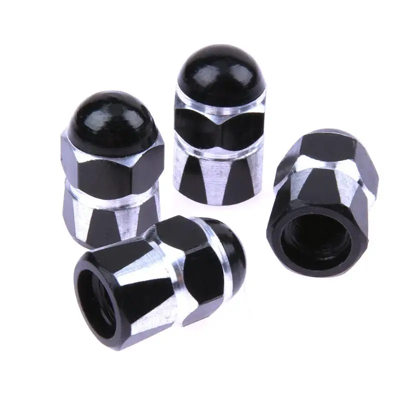 

VODOOL 4pcs Aluminum Bullet Style Tire Valve Stem Caps Motorcycle Air Port Cover Tire Valve Wheel Stem Caps for Schrader Valve