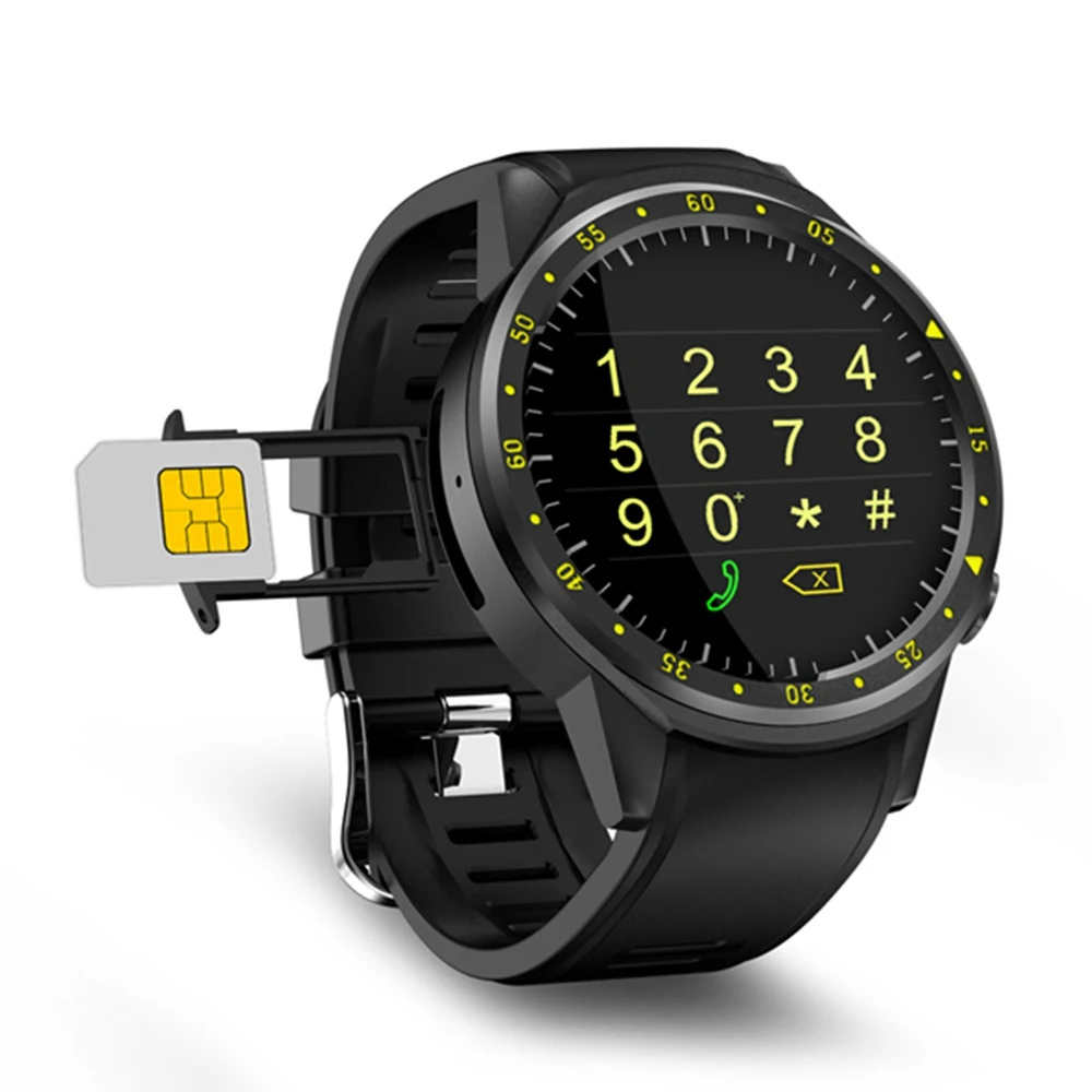 Bakeey F1 GPS Smartwatch Men Fashion SIM Call Camera Multi-sport Modes  Pedometer Heart Rate Monitor Fitness Tracker Smart Watch