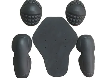 

5PCs Motorcycle jacket soft armor protector Shoulders back pad elbow pads jacket inner protectors
