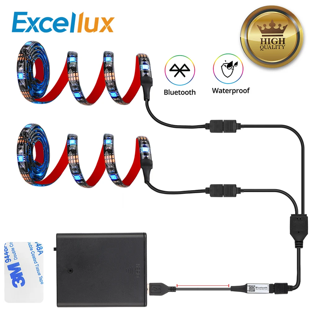5050 RGB LED STRIP USB Colour Changing Lighting Kit PC Background LED Light TV