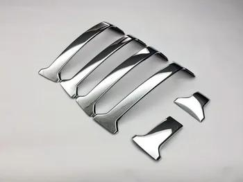 

6pc Car Accessories for toyota LAND CRUISER PRADO FJ 150 FJ150 2014 2015 ABS Chrome Front Center Grille Grill Cover Trim Styling