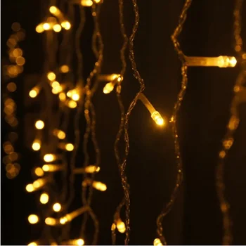

Waterproof 3M 100-LED LED Icicle Light EU Plug(AC220V)