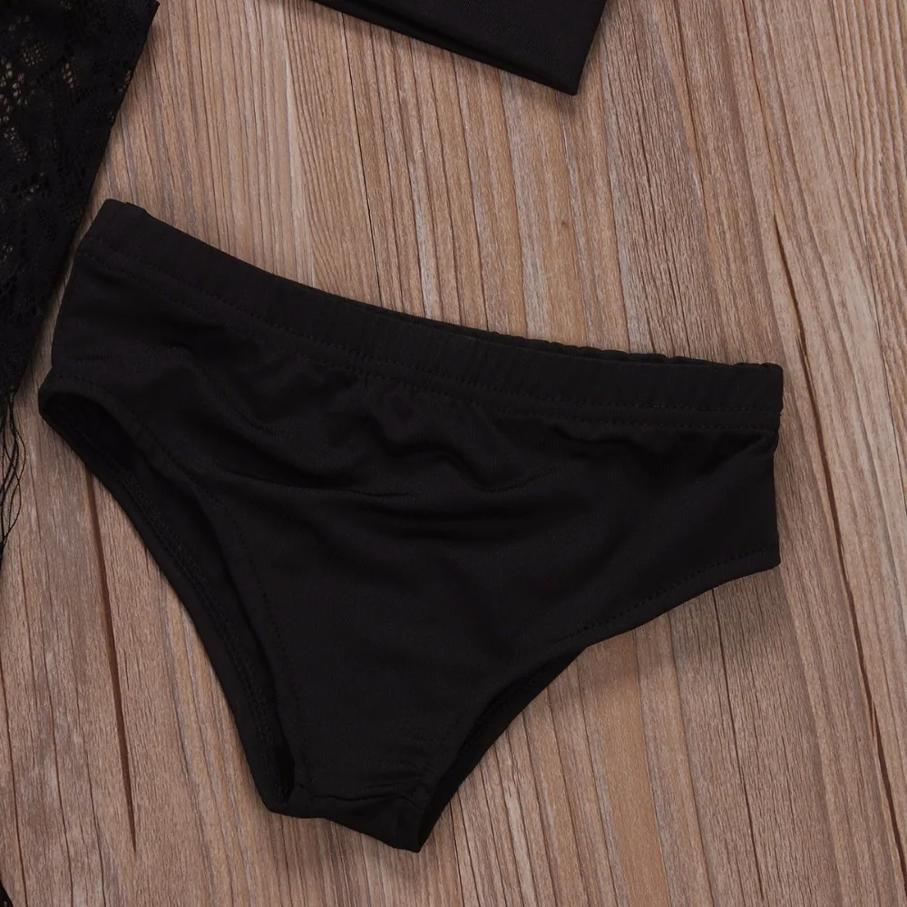 Girls Split Two Pieces Swimsuit with Cover up  (26)