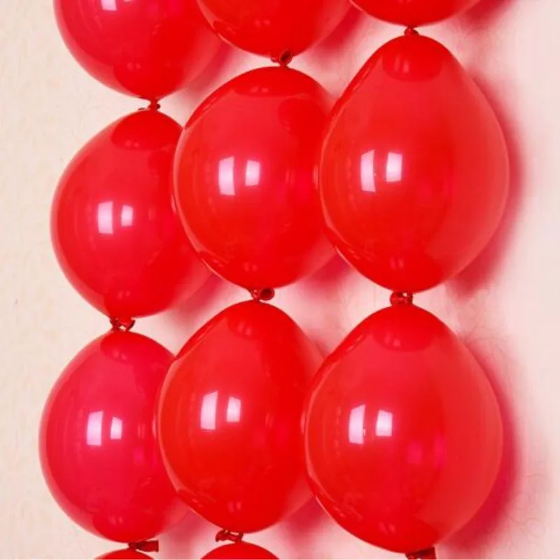 

Red tail balloon 30pcs/lot12 inch thick air balls wedding birthday party decorations kids baloons baby shower decors boy/girl