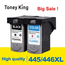 Toney Rei PG445 Cartucho De Tinta PG 445 CL 446 Para Canon pixma MX494 CL446 MG2440 MG2540 MG2940 MG2942 MG2944 IP2840 impressora