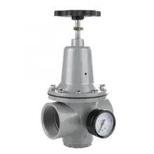 QTY-50 клапан 0-35 кг Регулятор источника воздуха алюминий 50 мм/2 дюйма клапан контроля давления воздуха с манометром