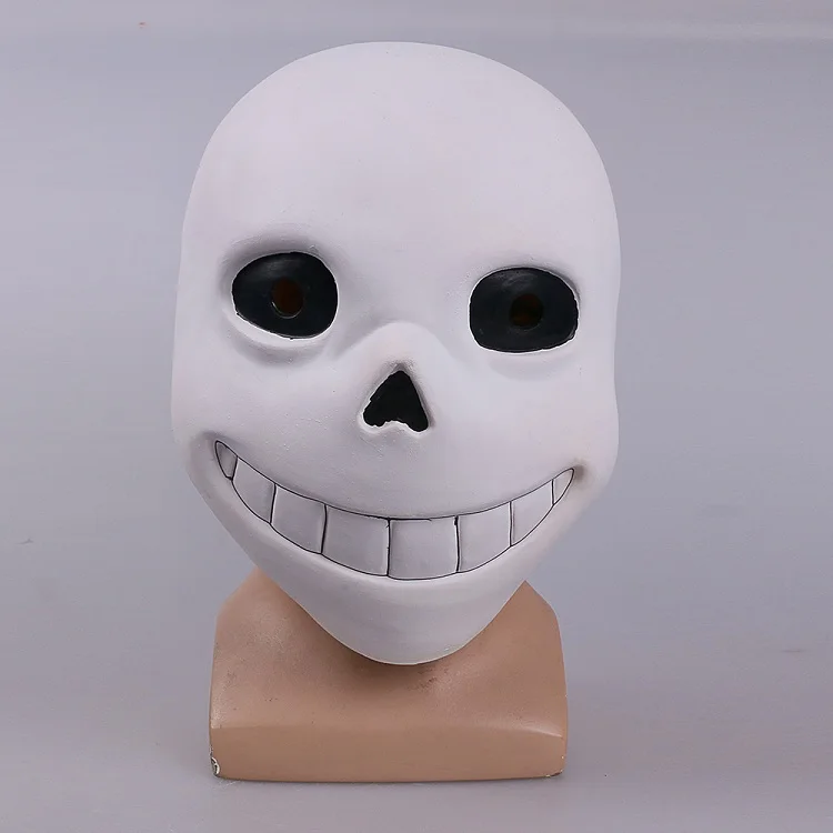 Full head Undertale Sans Latex Masks Cosplay Funny White Helmets Shores Of Halloween Party Fancy Christmas Balls (11)