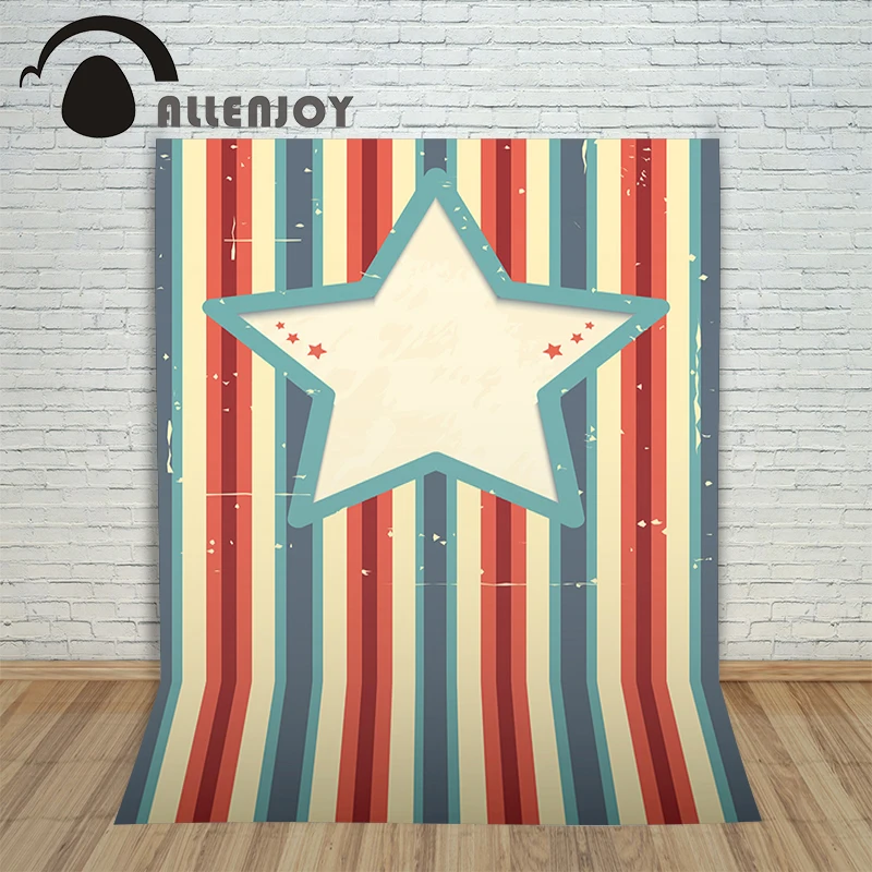 

Allenjoy photo Background for photo studio Star rainbow stripes fun backdrop for party decoration photography photocall