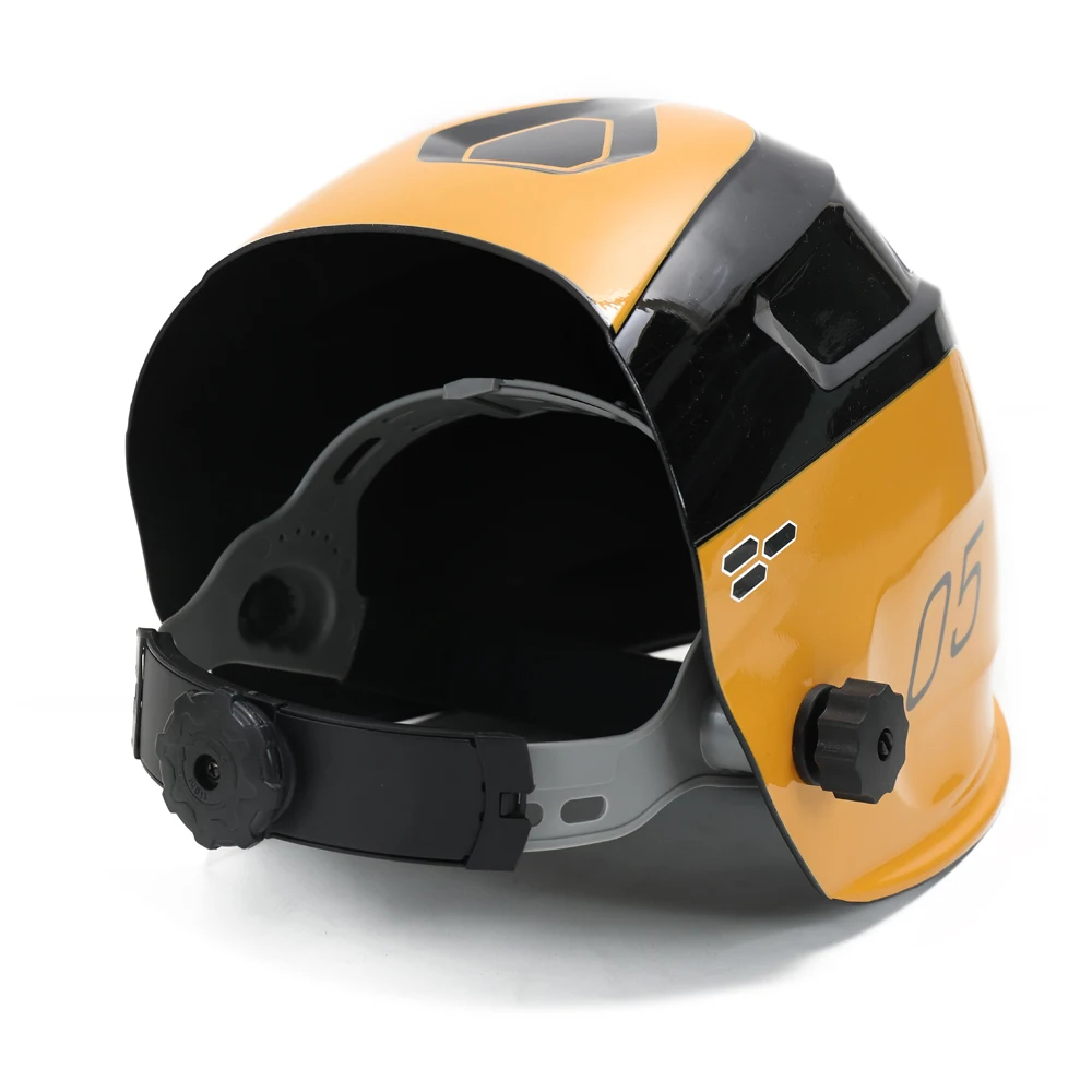 Welding Tool Solar Energy Automatic Changing Light Welding Mask Cap Weld Helmet with 2pcs Arc Sensors
