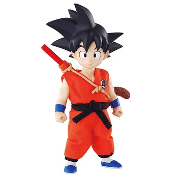 

DRAGONBALL Z (DOD) Childhood Son Goku Action Figure Real Clothes In Box Collectible Mascot Toys